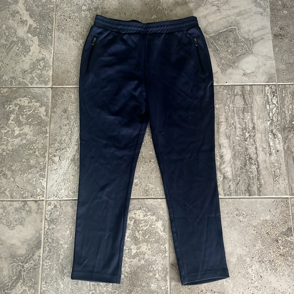 Michael Kors Mixed Media Track Pants in Midnight Blue, NWT, Size L - Picture 3 of 10